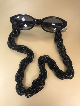 retiazka na okuliare Chain Black